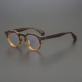 Tryp Vintage Acetate Glasses Frame Round Frames Southood Brown Stripe
